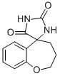 Spiro[1,3-diazolidine-5,5'-
2H,3H,4H-benzo[f]oxepane]-2,4-dione 结构式