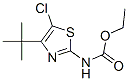 Carbamic  acid,  [5-chloro-4-(1,1-dimethylethyl)-2-thiazolyl]-,  ethyl  ester  (9CI) 结构式