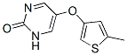 5-((5-methyl-3-thienyl)oxy)-2(1H)-pyrimidinone 结构式