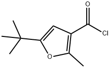 5-叔丁基-2-甲基呋喃-3-碳酰氯 结构式