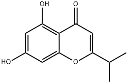 5,7-二羟基-2-(1-甲基乙基)-4H-1-苯并吡喃-4-酮 结构式