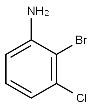 2-溴-3-氯苯胺 结构式
