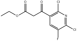 2,6-二氯-5-氟烟酰乙酸乙酯 结构式