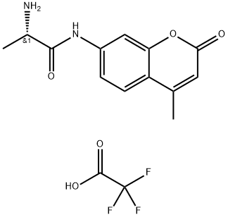 L-丙氨酸 7-氨基-4-甲基香豆素,三氟乙酸盐 结构式
