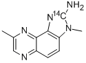 2-Amino-3,8-dimethylimidazo[4,5-f]quinoxaline-2-14C 结构式