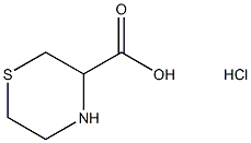硫代吗啉-3-甲酸盐酸盐 结构式