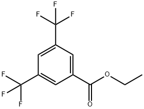 3,5-BIS(三氟甲基)苯甲酸乙酯 结构式