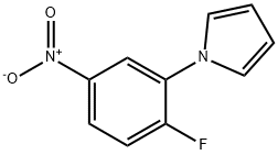 1-(2-氟-5-硝基苯基)-1H-吡咯 结构式