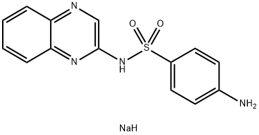 磺胺喹噁啉钠 结构式