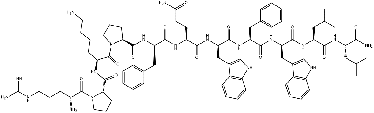(D-ARG1,D-PHE5,D-TRP7·9,LEU11)-SUBSTANCE P 结构式