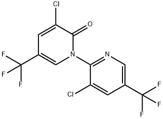 3,3'-二氯-5,5'-双(三氟甲基)-2H-[1,2'-联吡啶]-2-酮 结构式