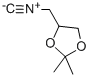 5-ISOCYANOMETHYL-2,2-DIMETHYLDIOXOLANE 结构式