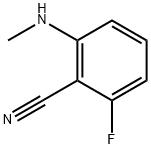 2-氟-6-(甲基氨基)苯甲腈 结构式