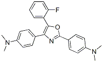 2,4-Bis[4-(dimethylamino)phenyl]-5-(2-fluorophenyl)oxazole 结构式