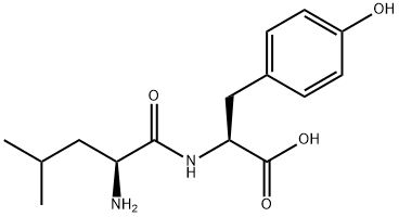 L-亮氨酰-L-酪氨酸 结构式