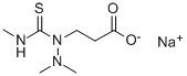 Sodium 3-(2,2-dimethyl-1-methylthiocarbamoylhydrazino)propionate 结构式