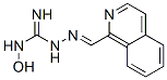 (1-isoquinolinylmethylene)-N-hydroxy-N'-aminoguanidine 结构式