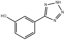 5-(3-羟苯基)-1H-四唑 结构式