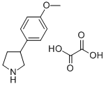 3-(4-甲氧苯基)吡咯烷草酸盐 结构式