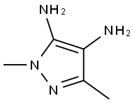 1,3-Dimethyl-1H-pyrazole-4,5-diamine 结构式
