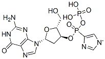 2'-deoxyguanosine 3',5'-diphosphoimidazolide 结构式