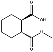 (1R,2R)-1,2-环己烷二羧酸单甲酯 结构式