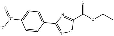 3-(4-硝基苯基)-1,2,4-噁二唑-5-甲酸乙酯 结构式