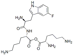 lysyl-5-fluorotryptophyl-lysine 结构式