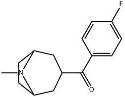 3-(4-FLUOROBENZOYL)TROPANE 结构式
