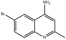 4-AMINO-6-BROMO-2-METHYLQUINOLINE 结构式
