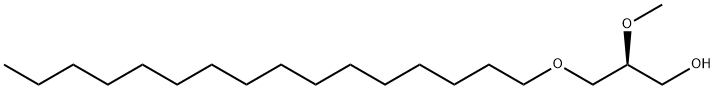 1-O-HEXADECYL-2-O-METHYL-SN</SN>-GLYCEROL (PMG);1-C16-2-C1 DG 结构式