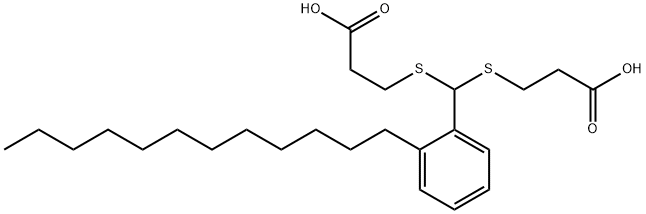 5-(2-dodecylphenyl)-4,6-dithianonanedioic acid 结构式