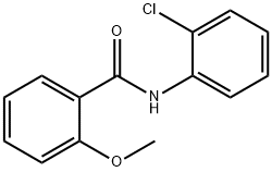 N-(2-氯苯基)-2-甲氧基苯甲酰胺 结构式