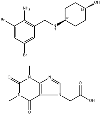 氨溴索茶碱-7-醋酸 结构式