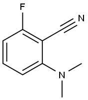 2-二甲基氨-6-氟苯甲腈 结构式