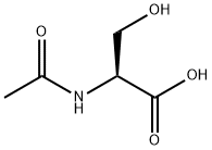 N-乙酰-DL-丝氨酸 结构式