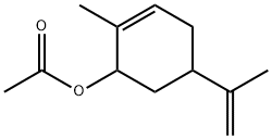 2-甲基-5-(2-丙烯基)-2-环己烯-1-醇乙酸酯 结构式
