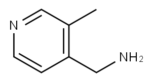 C-(3-METHYL-PYRIDIN-4-YL)-METHYLAMINE 结构式