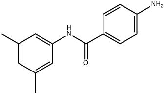 4-氨基-N-(3,5-二甲基苯基)苯甲酰胺 结构式