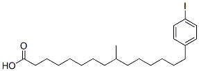 4-iodophenyl-9-methylpentadecanoic acid 结构式