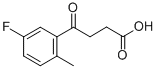 4-(2-METHYL-5-FLUOROPHENYL)-4-OXOBUTYRIC ACID 结构式