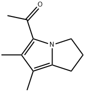 Ethanone, 1-(2,3-dihydro-6,7-dimethyl-1H-pyrrolizin-5-yl)- (9CI) 结构式