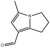 1H-Pyrrolizine-7-carboxaldehyde, 2,3-dihydro-5-methyl- (9CI) 结构式