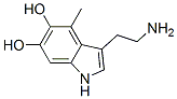 4-methyl-5,6-dihydroxytryptamine 结构式