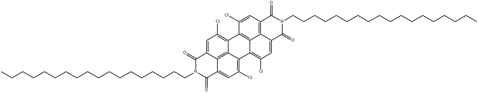 四氯-N,N'-双十八烷基苝二酰胺 结构式