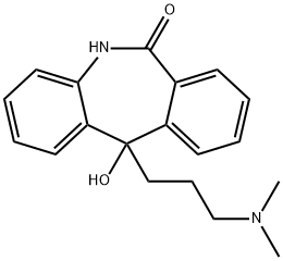 11-[3-(Dimethylamino)propyl]-6,11-dihydro-11-hydroxy-5H-dibenz[b,e]azepin-6-one 结构式