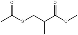 甲基 3-(乙酰基硫基)-2-甲基丙酸酯 结构式