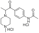 1-(4-Acetylaminophenyl)-2-(4-methylpiperazino)propanone dihydrochlorid e 结构式