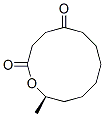 (R)-12-Methyloxacyclododecane-2,5-dione 结构式