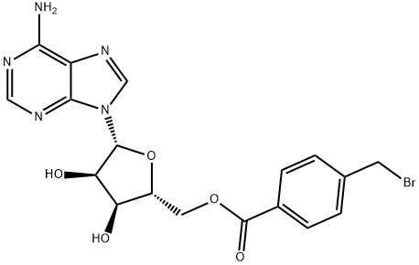 5'-(4-bromomethylbenzoyl)adenosine 结构式